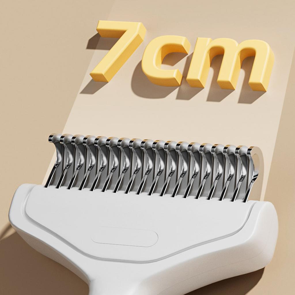 Pet Hair Removal Comb With Stainless Steel Detangler Teeth And Ergonomic Handle For Dog Cats Hair Coat Knots Deshedding