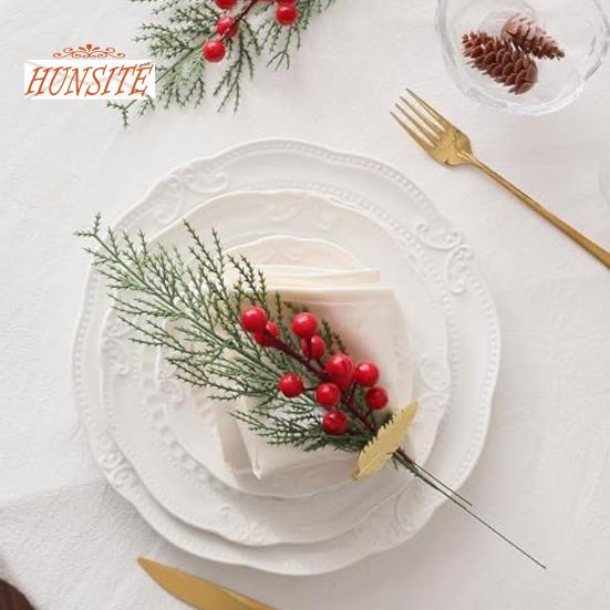 10/30Pcs Simulation Berry Reusable Bright Color Red Berry Christmas Ornament