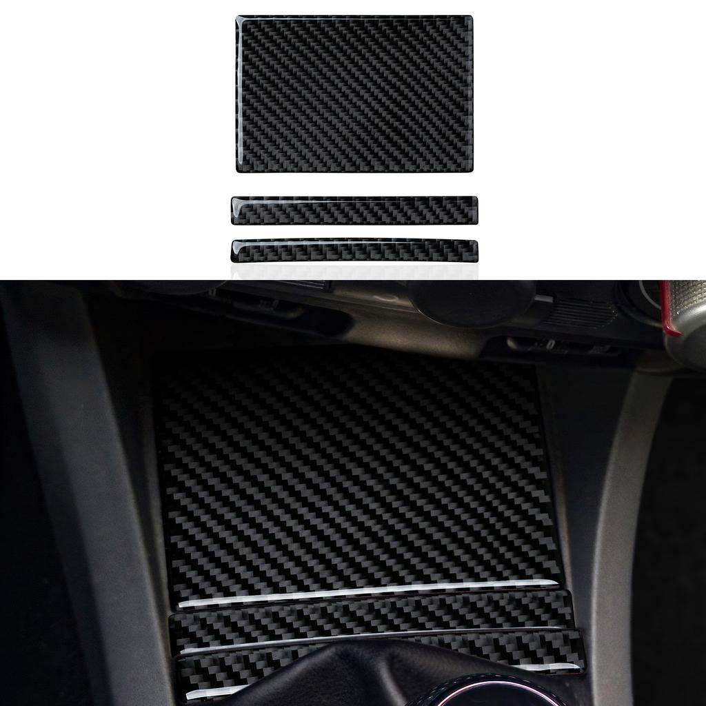YJTX6 Für SEAT Cordoba Ibiza 6L (2002-2009) Auto Schaltknauf Abdeckung Verkleidung Kohlefaser Innenraum Aufkleber. Armaturenbrett Geschwindigkeitsanzeige Panel