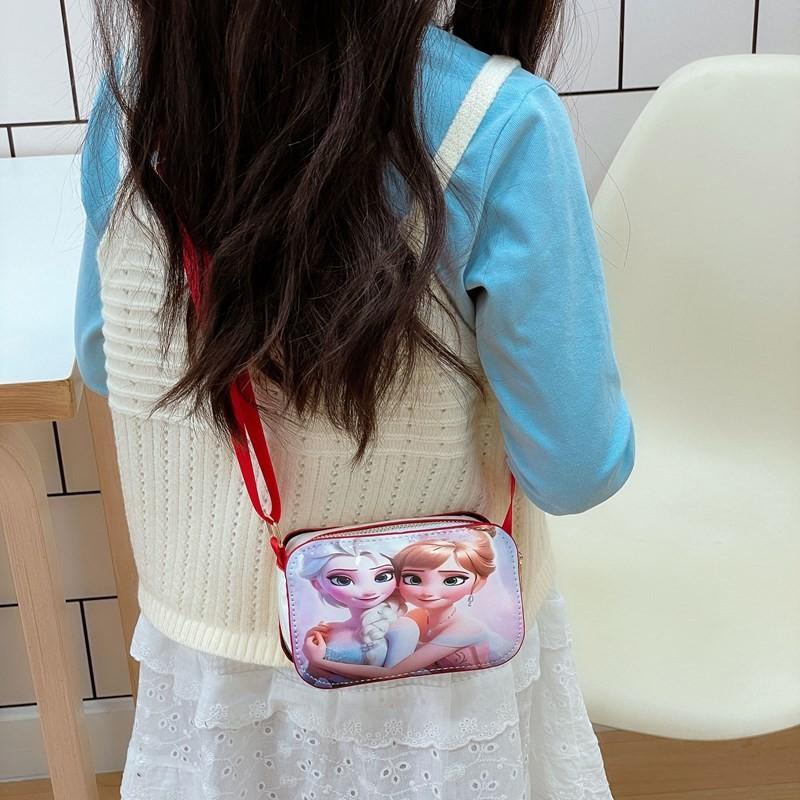 Pattern Cartoon Princess Fashionable Kids Small Crossbody Bag Daily Gifts Use