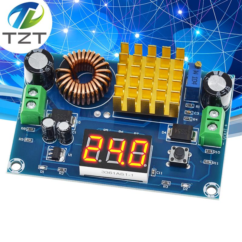 DC 3V-35V To DC 5V-45V Boost Module Digital Voltmeter DC-DC Step Up Module Boost Converter Board 5A Power Adjustable For Voltage