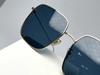 Dior Stellaire SU-B0B0 Gold Square Sunglasses with Blue Lenses