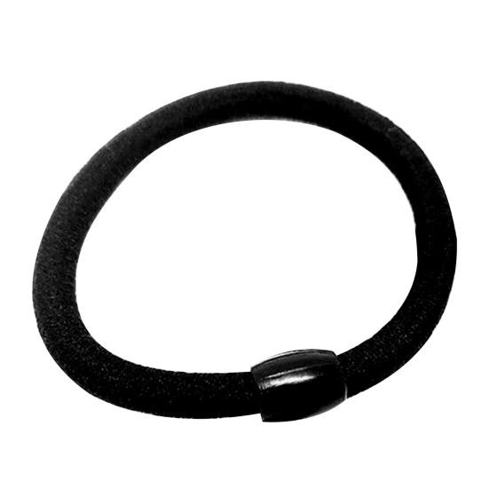 Hair Band Seamless High Elasticity Good Toughness Strong Thickened Hair Accessories Wear-resistant Black Color Women Thin Thick Hair Rope for Daily