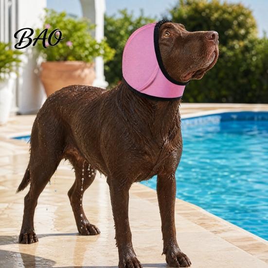 Dog Calming Ear Wrap Noise Cancelling Wrap, No Shake Muffs, Reduction Earmuffs from Thunder Vacuum, for Grooming Bathing Swimming Phobia Solution