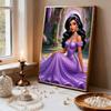 Pearl Painting Jasmine Princess Purple Dress Wisteria Garden Creative 5D Exquisite Landscape Sparkling Craft Home Wall Decor DIY Handmade Gift