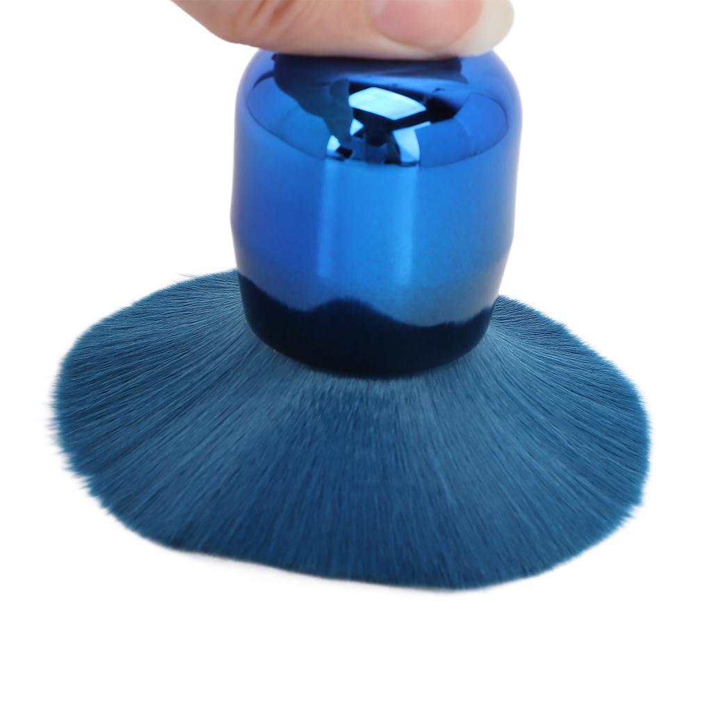 Blush Brush Soft Fluffy Hair Mushroom Head Make Up Brush for Bronzer Loose Powder Cosmetics Dark Blue