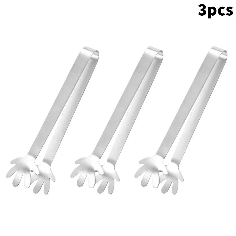 Heart Shaped Mini Tongs - Stainless Steel Small Tongs For Serving Food, Cooking, Appetizers, Ice Cubes, Fruits, And Sugar