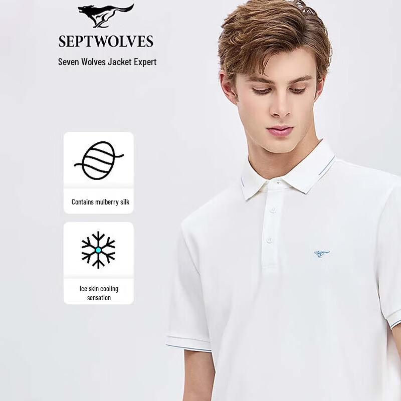 SEPTWOLVES Modal Summer Casual Men's Polo Shirt