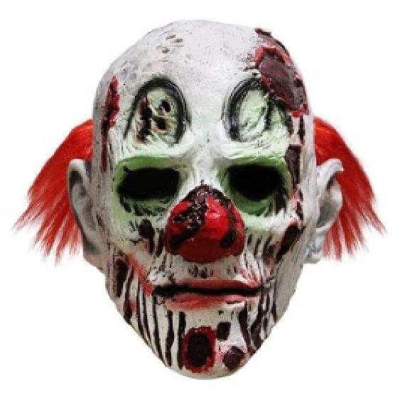 Best-selling Halloween horror zombie clown mask Party costume prop latex skull mask Latex Foam Clown
