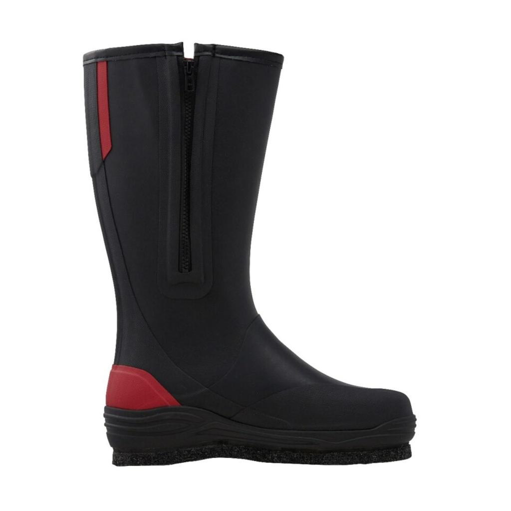 SHIMANO FB-041X Zip-up Rubber Pin Felt Boots Red M