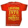 Novelty Vintage 1978 Funny 47 Years Old 47th Tee Tops Round Neck Short-Sleeve Fashion Tshirt Clothing Casual Basic T-shirts