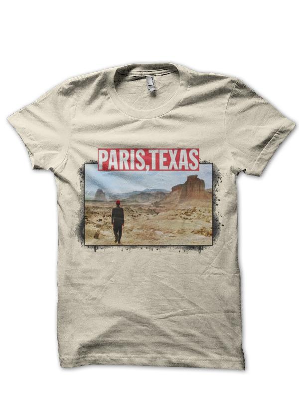 Klasyczny horror z lat 90. Paris Texas Graficzny Nadruk Koszulka Vintage Spierana Bawełna Męska Damska Letnia Streetwear Oversize Nowe Koszulki