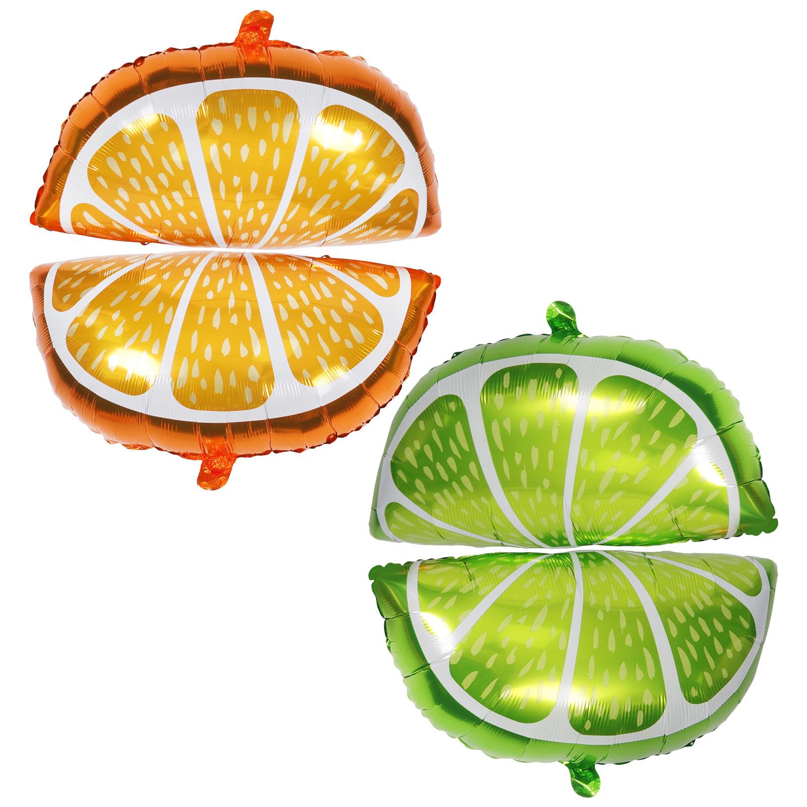 

4 шт. Украшение лимона, апельсина, воздушный шар для детской вечеринки с ананасом и фруктами, алюминиевые пленочные шары 66.00X42.00X0.10CM