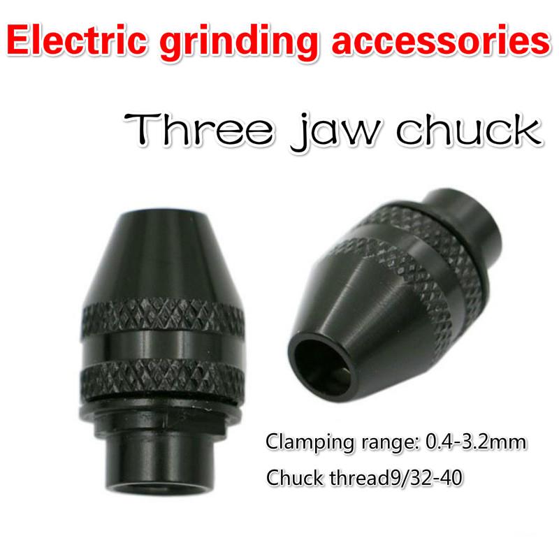 Keyless Drill Chucks Thread 9/32"-40 for 4000 400 3000 8200 Grinder Rotary Tool 0.4-3.2MM Faster Bit Swaps Flexible Shaft