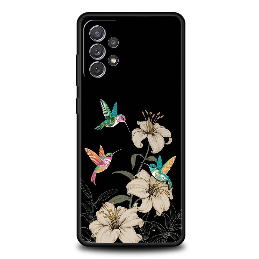 Hummingbird Phone Case For Samsung Galaxy A15 A13 A51 A71 A41 A31 A21S A03S A05 A35 A32 A55 A23 A25 A33 A53 A73 5G Cover