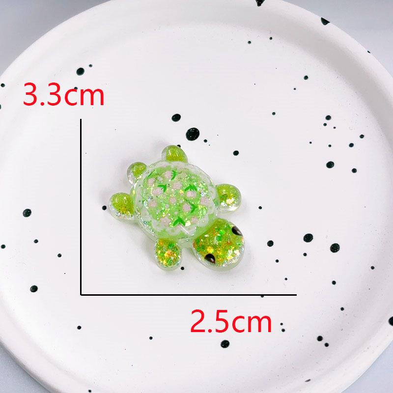 Flashing Resin Luminous Turtle Ornaments - Large & Small DIY Accessories