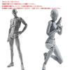 Sketch Doll 30-Jointed Posing Male and Female Models with Base for Cartoon Art Expression Muscle Sketch Model Figure Painting Practice Art Education P