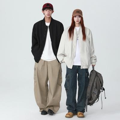 Spring and Autumn Baseball Uniform Men's Casual Jacket Couple Top Gown Autumn Jacket