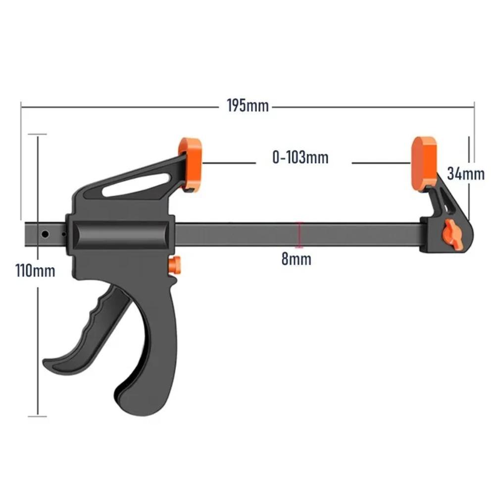 4 Inch Woodworking Work Bar Clamp Clip Kit Quick Ratchet Release Speed Squeeze WoodWorking DIY Carpentry Gadget Hand Tools