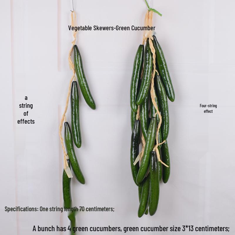 Farmhouse Hanging String Vegetables with Chili, Potato, Corn, Garlic & Peanut Model for Restaurant Courtyard Decor