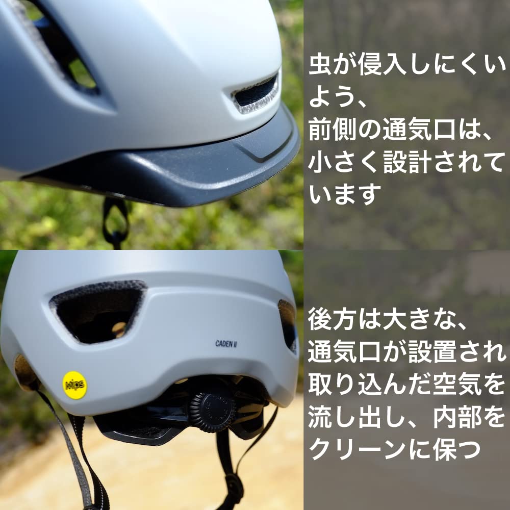 Japanese GIRO CADEN MIPS II Bicycle Matte Urban Helmet with MIPS Impact Protection Size L [Official Product] Helmet, Black, L, Multi-Directional