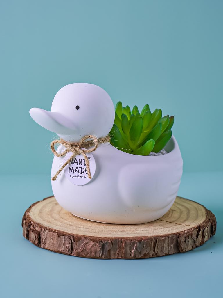 3D Duck Candle Holder Silicone Mold Cartoon Animal Shape Flowerpot Gypsum Making Tool Ducklings Handmade Soap Gifts Home Decor