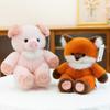 Cute Pig Bear Fox Plush Toy Cushion With Pp Cotton Filling For Kids And Teens Sleep Comfort