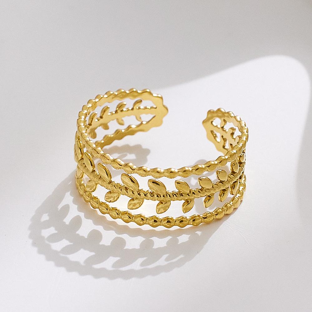 Schlichter Ring Hohlöffnung Verstellbarer Ring für Damen