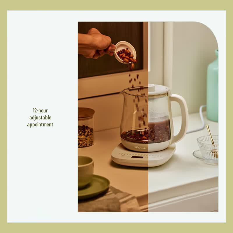 Bear 1.5L Multi-function Glass Wellness Kettle CN plug (adapter included)