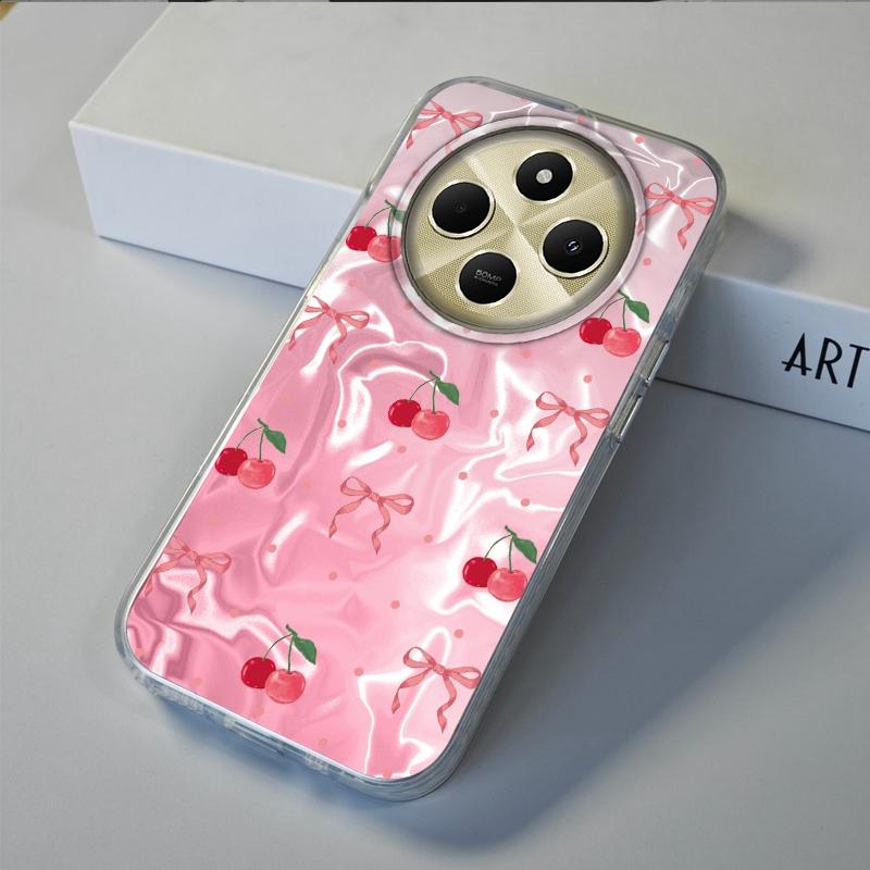 Cherry Bow Leopard Star Heart Girls Women Case For Xiaomi Poco X3pro X5 M6 X6 X3 NFC M5s M6 X7 Pro C75 C61 Bumper Fundas Cover