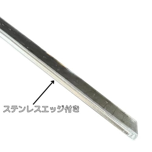 [Prevents ruler damage from cutters] 30cm grid ruler with stainless steel edges for convenient cutting! Markings remain visible! Perfect for measuring