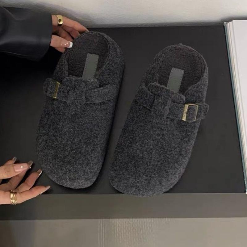 Fashion Women Flats Platform Slippers Fashion Mules Shoes Trend New Winter 2025 Slingback Shoes Casaul Flip Flops Woman Slides Zapatos