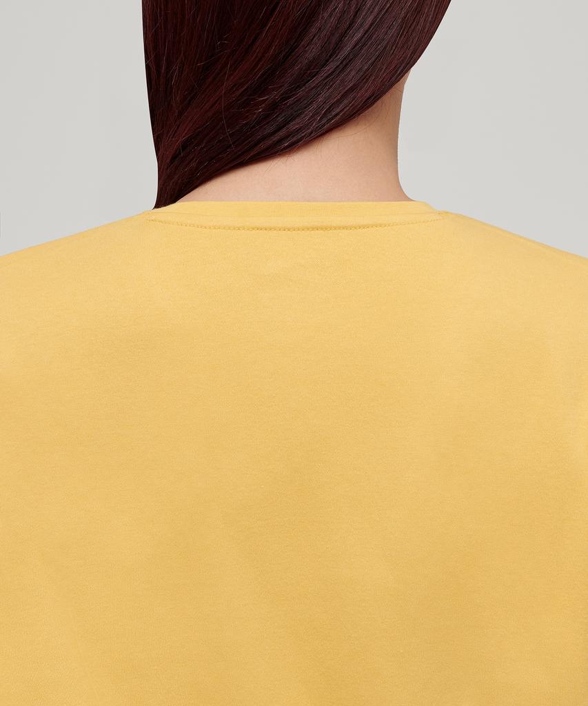 MUSINSA STANDARD WOMAN Women'S Basic Crew Neck T-Shirt [Mellow Yellow]