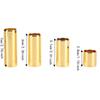 4PCS Metal Guitar String Slide Golden Color Metal Slide Guitar Bass Slide  For Electric Guitar