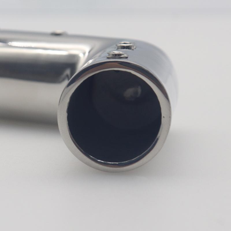 2-Way Pipe Fitting Elbow Marine 110/120/140 Degree Boat Hand Rail Fitting Elbow Pipe Connector 22/25mm with L Shape Hex Key