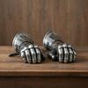 40.64 Cm Medieval Steel Gauntlet Gloves Knight Armor Hand Protection for LARP Cosplay Gift