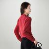 SOFSIL 2026 Spring French Red Polka Dot Draped Silk Blouse