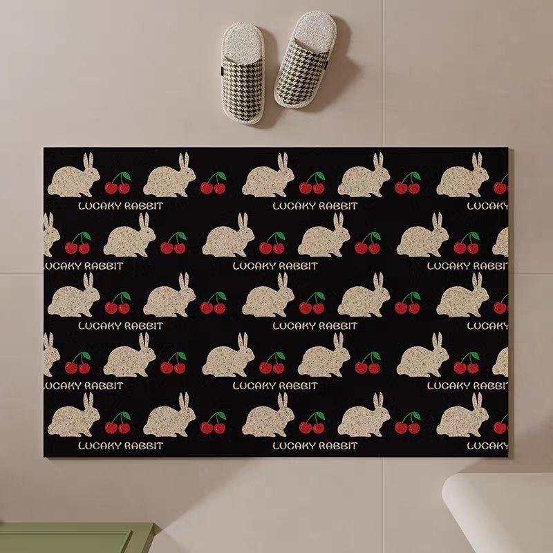 Luxury Coir Horse Door Mat: Elegant Non-Slip Entryway Rug