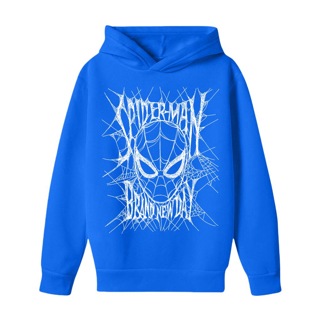 Kids Long Sleeve Letter Print Hoodie, Loose Fit Pullover Sweatshirt for Boys and Girls