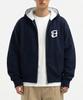 Underoff 2-Way Crop Fit Uf Logo Hooded Zip-Up Jumper Navy