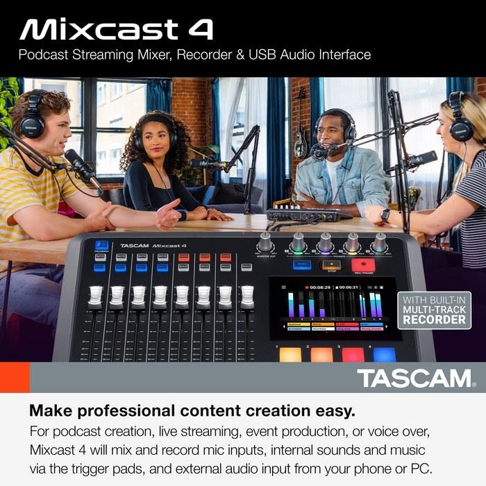 TASCAM Mixcast 4 Podcast Production Workstation/USB Audio Interface