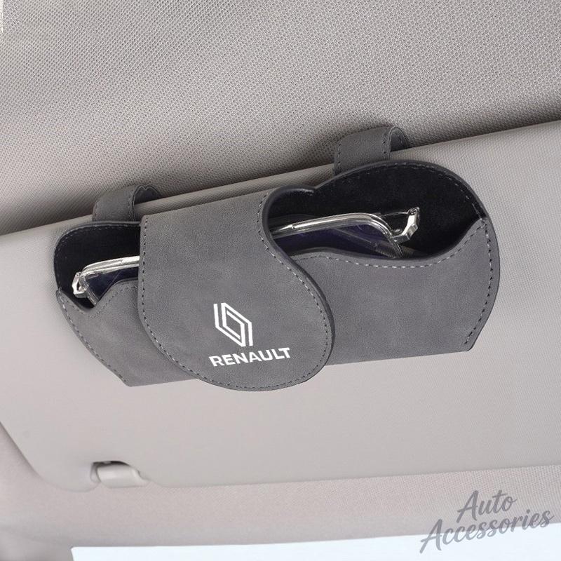Car Sun Visor Convenient Storage Glasses Holder Multifunction Sunglasses Clip For Renault Sport Duster Megane koleos duster clio R666