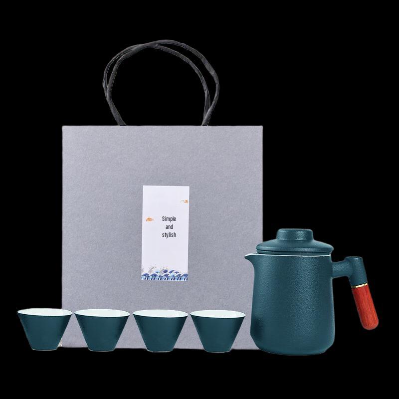 Lilang Portable Black Pottery Travel Tea Set