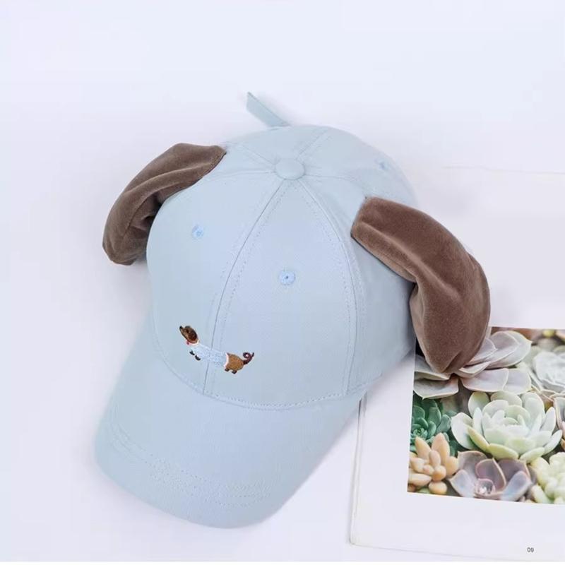 Women Baseball Hat Cartoon Lovely Cartoon Fun Dachshund Hat for Idol Concert Shows Embroidery Caps for Adults
