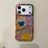 Graffiti Cats Full Screen Phone Case for Apple 17 Pro/Pro Max/16 Pro/15 PM/14/13 – Colorful and Girly Design