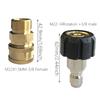 Pressure Washer Adapter Set M22 14/15mm To 3/8inch Quick Connector Disconnect Fitting Washer Hose Thread Kits Accessory