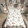 Homewish Cartoon Animal Duvet Cover SetJungle Wildlife For Kids Bedding SetKawaii Cute Decor