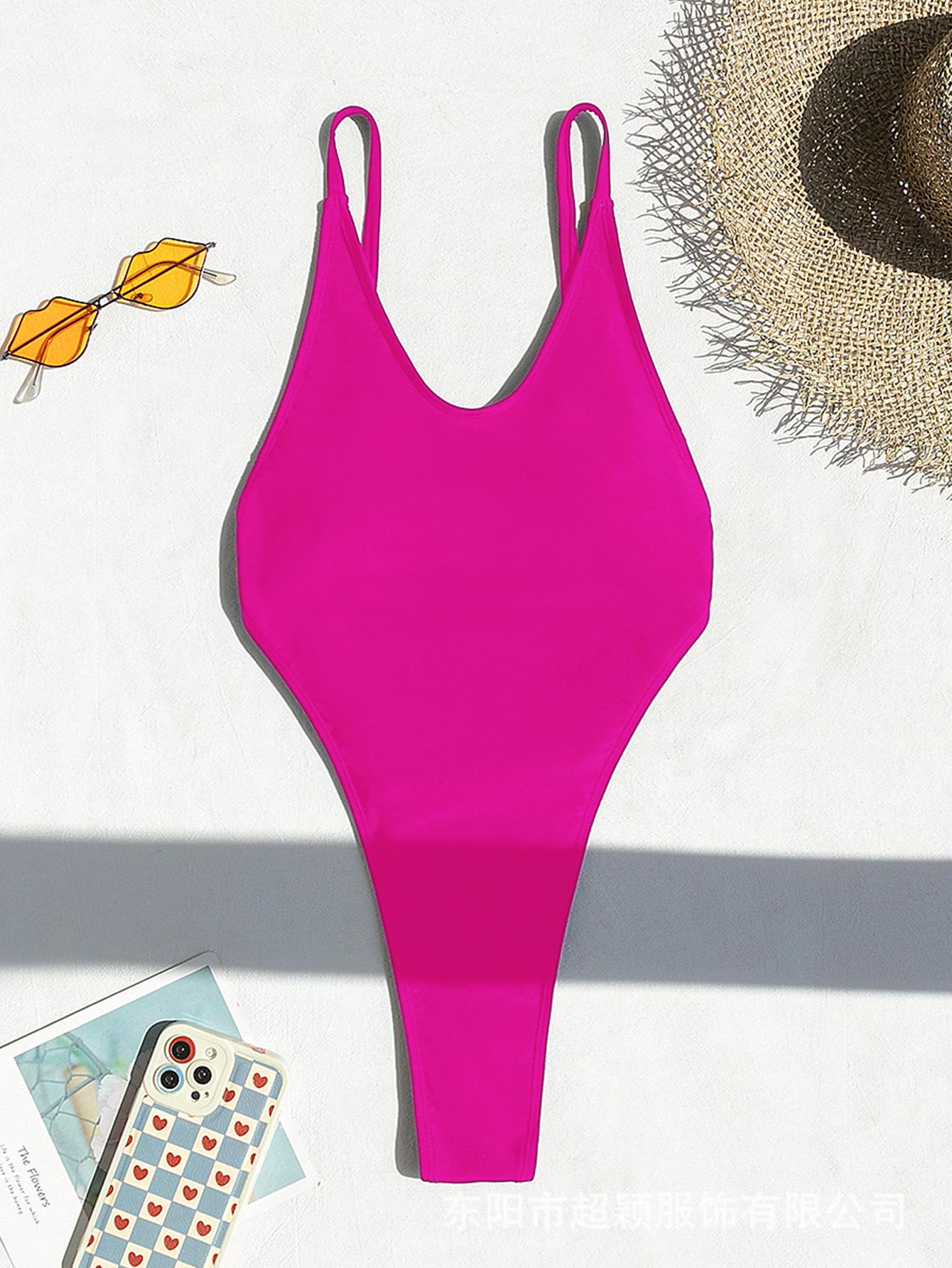 New Backless One-Piece Swimsuit Sexy And Thin Swimsuit Women S Bikini European And American Beachwear XS