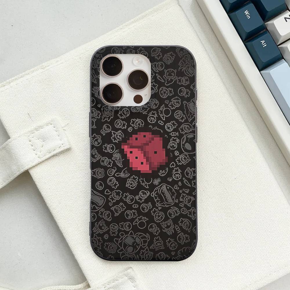Game The Binding Of I-Isaac Corrugated Stripe Phone Case For IPhone 17 16 15 14 13 12 11 Pro Max Plus Pro Shockproof Cover