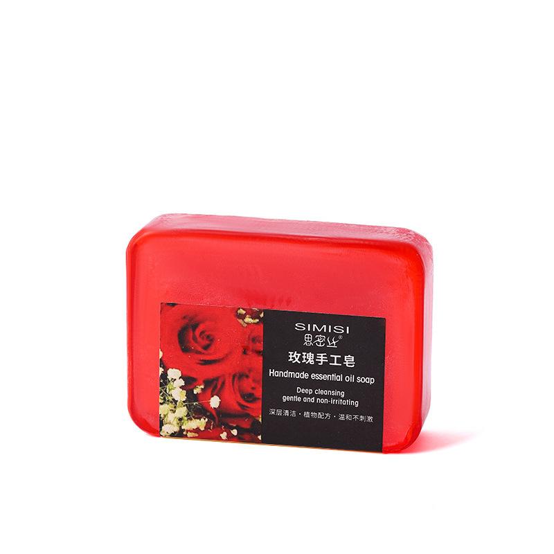 Handmade Flower Scented Soap with Rose, Jasmine, Osmanthus and Lavender 80G for Cleaning and Moisturizing
